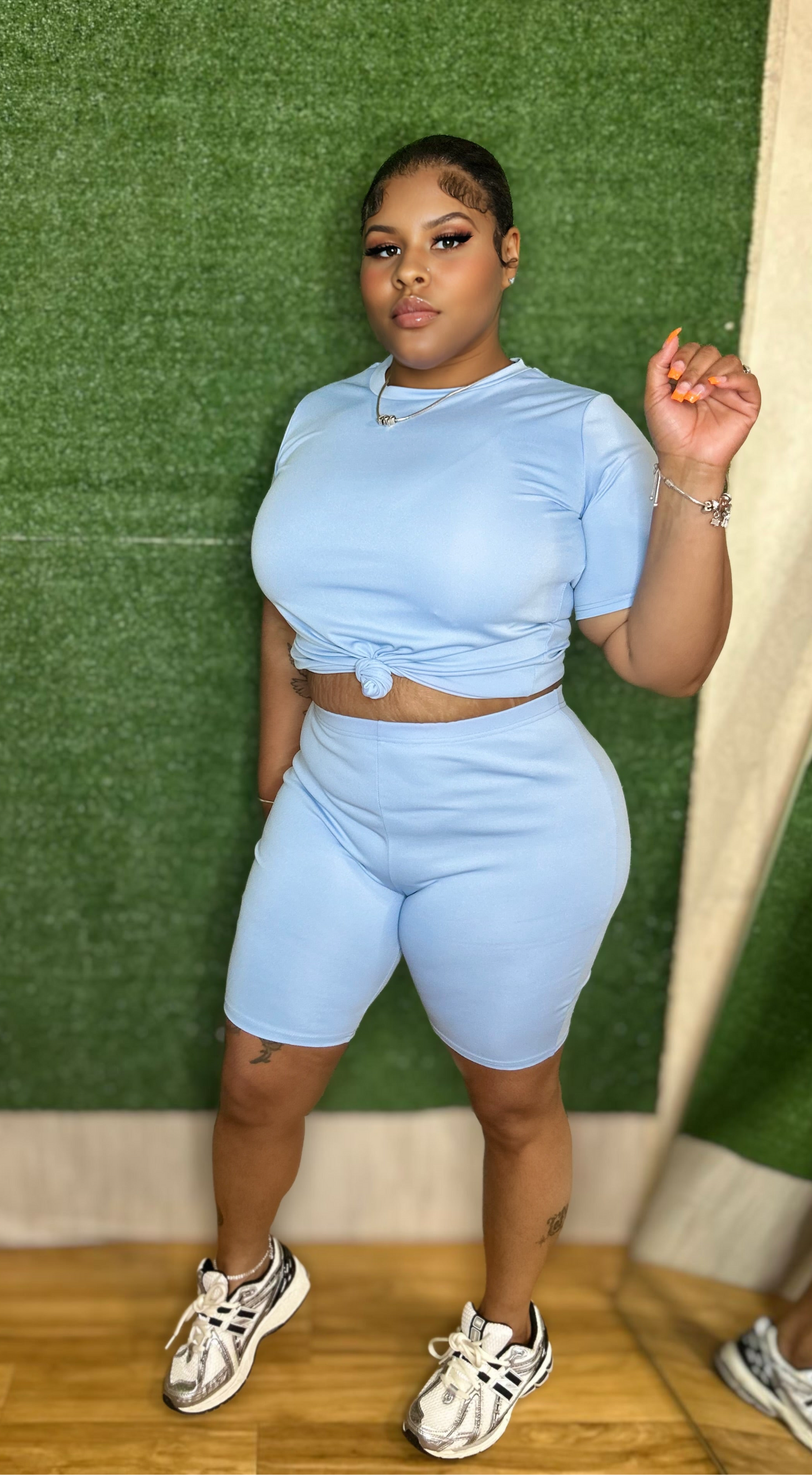 “Blue Chill Biker Set”