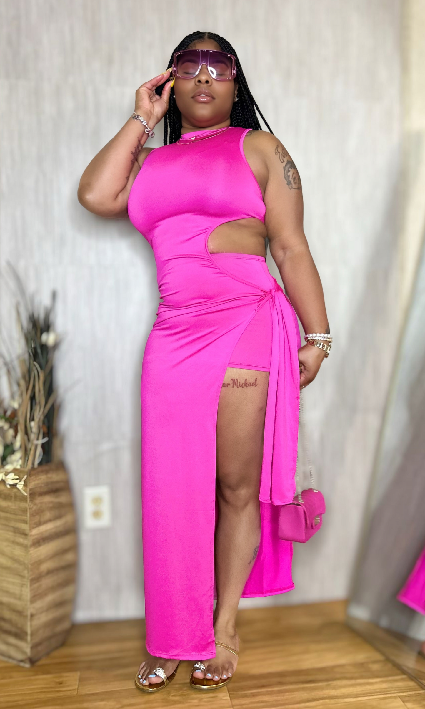 “Fuchsia Fantasy” Dress