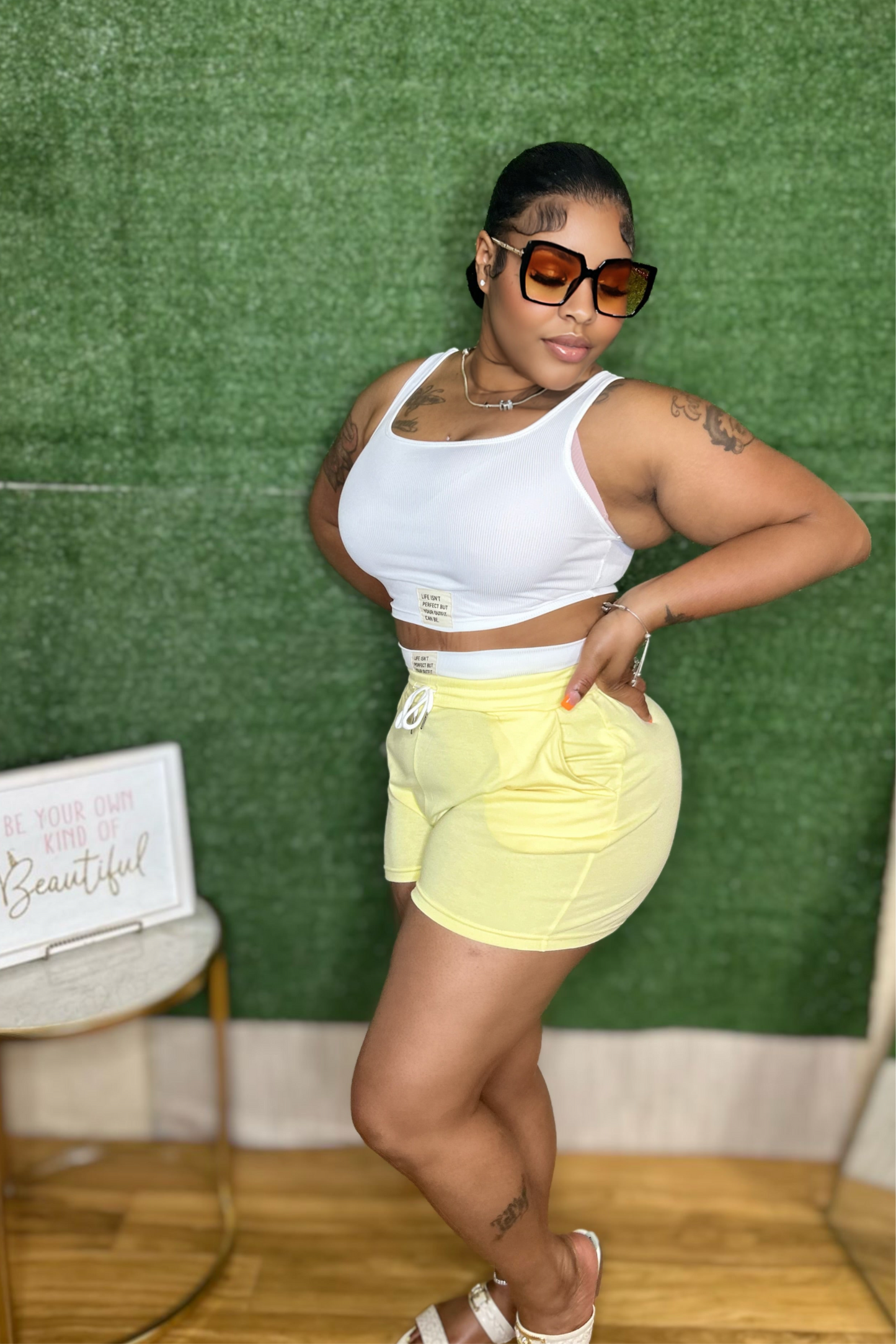 “Everyday Ease Set” Buttery yellow