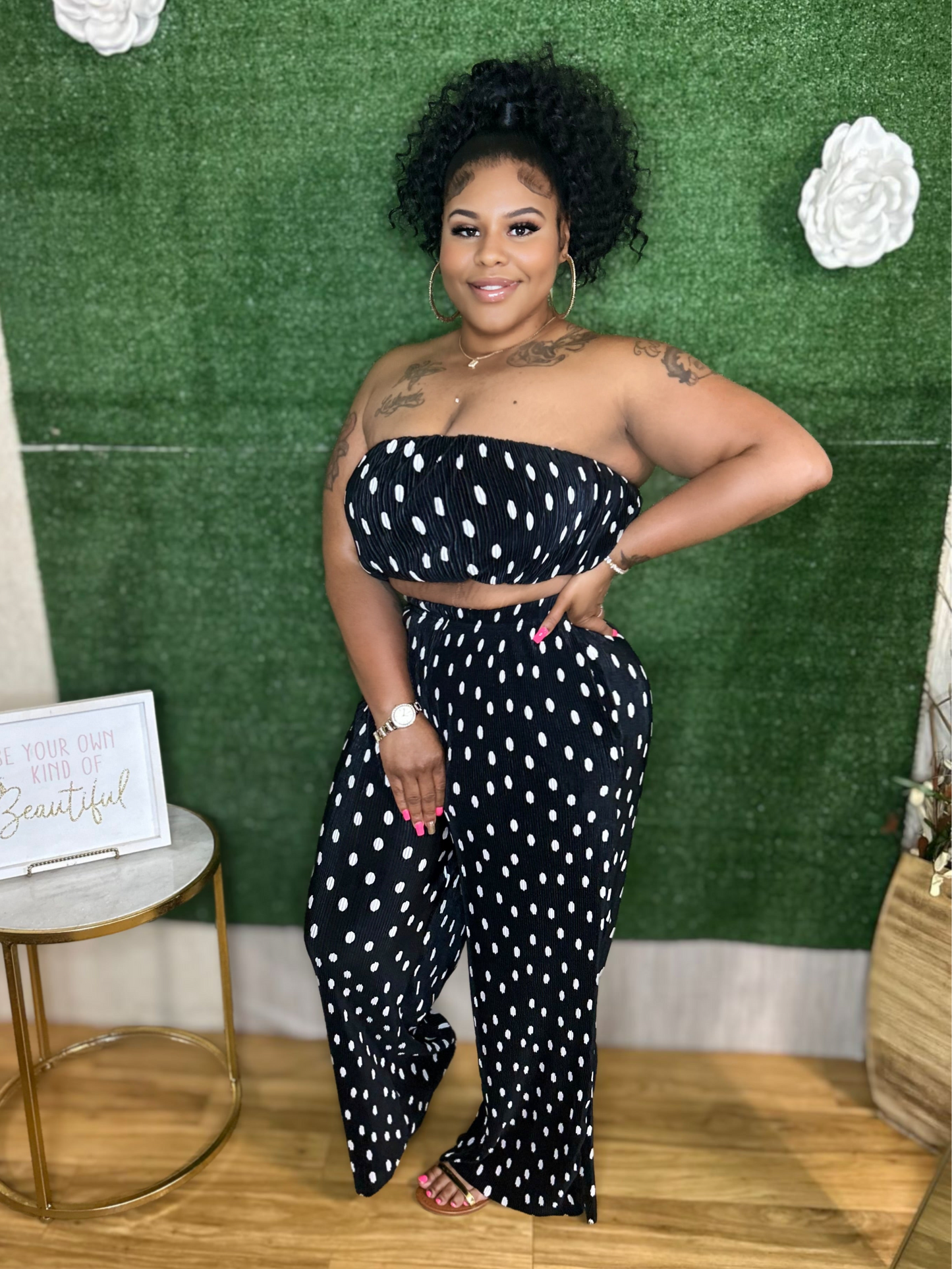 “Lover’s” Polka Dot Set