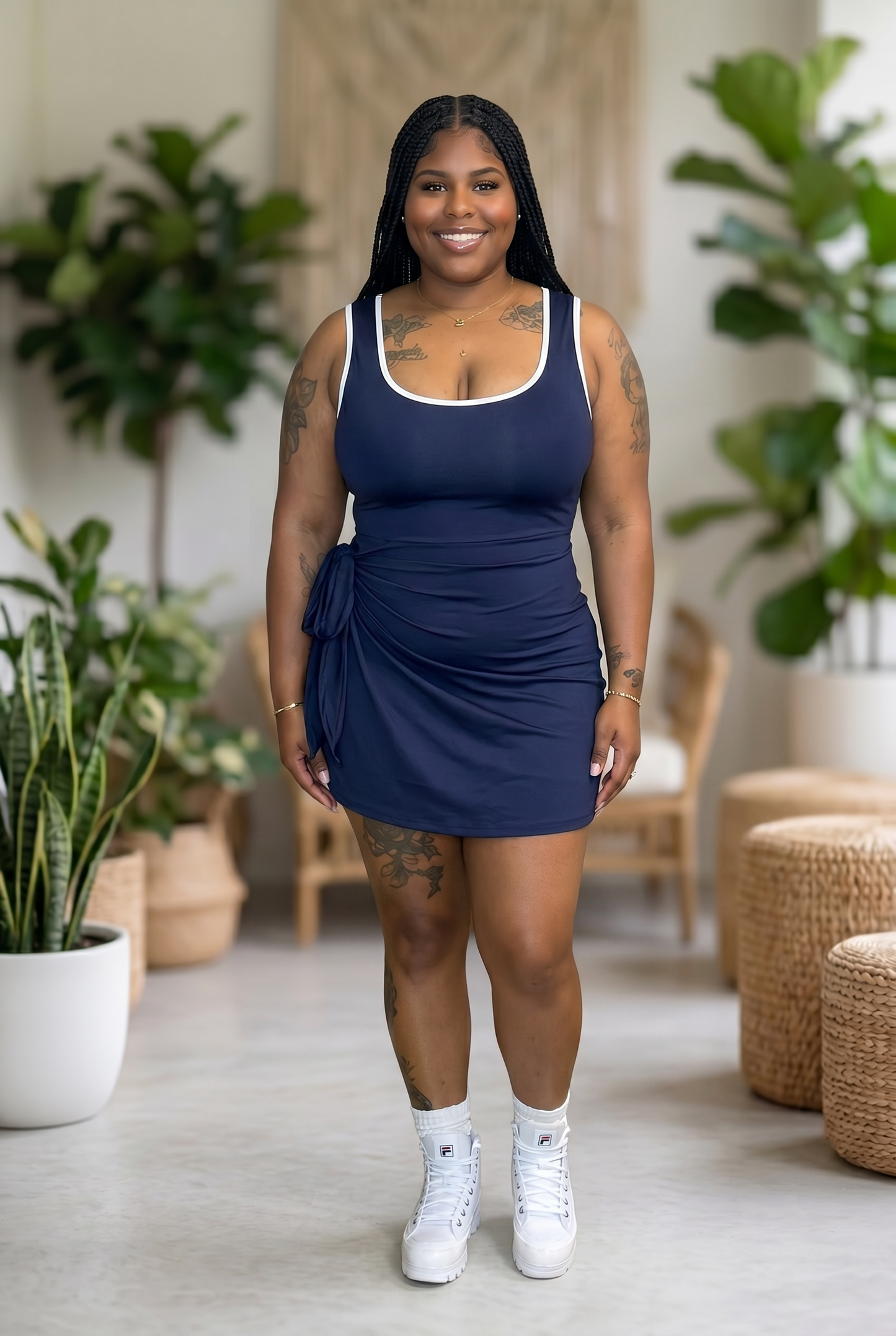 “Game On” tennis skort dress