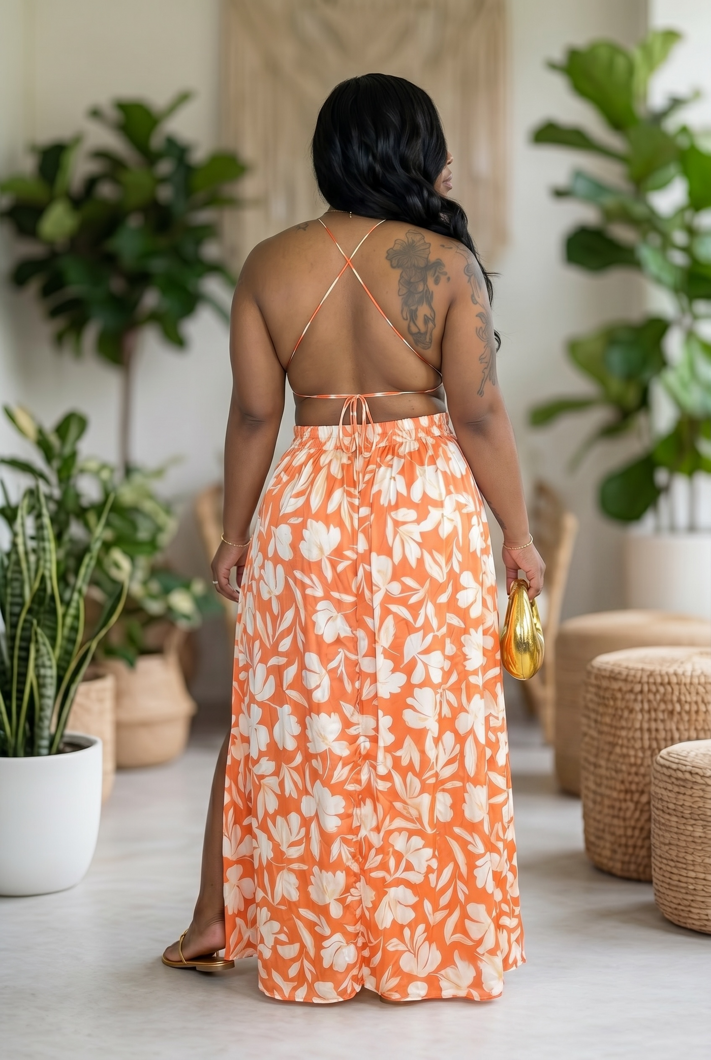 “Magnolia Muse” Maxi (Orange)