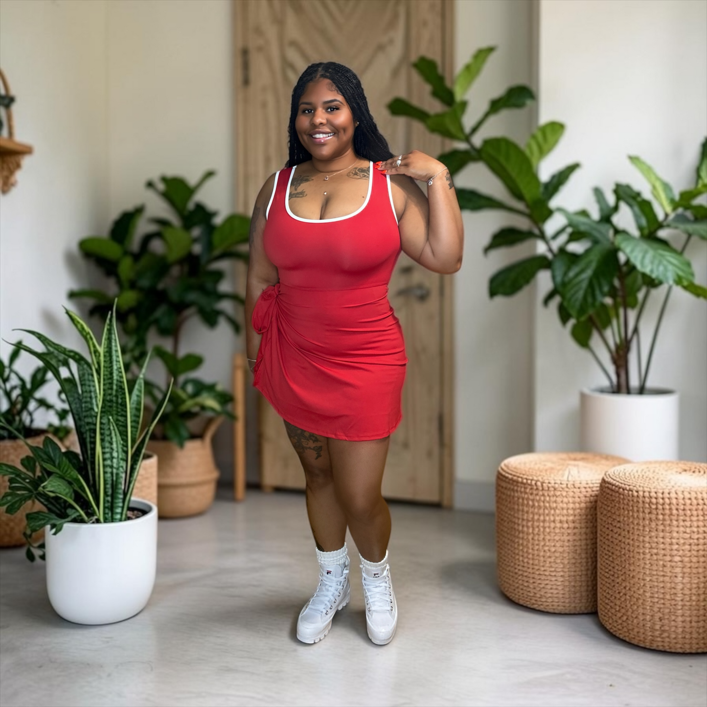 “Game On” tennis skort dress