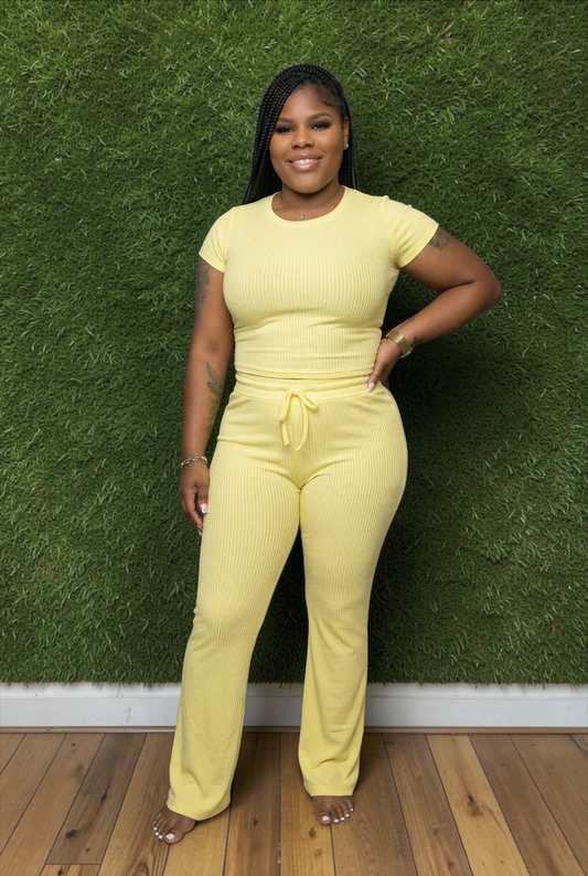 Sunset Soft Ribbed Set