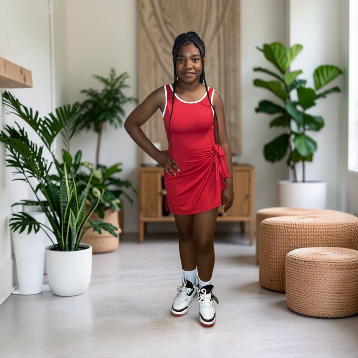 “Game On” tennis skort dress