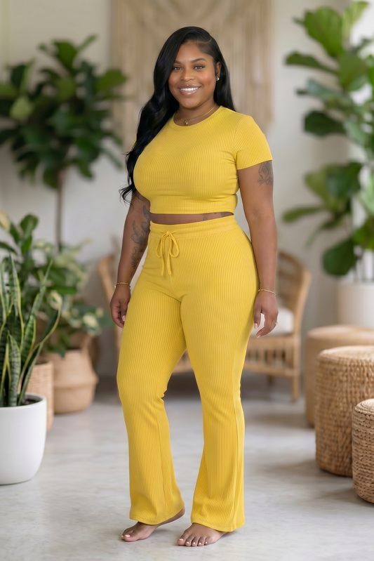 Golden Hour Soft Ribbed Set