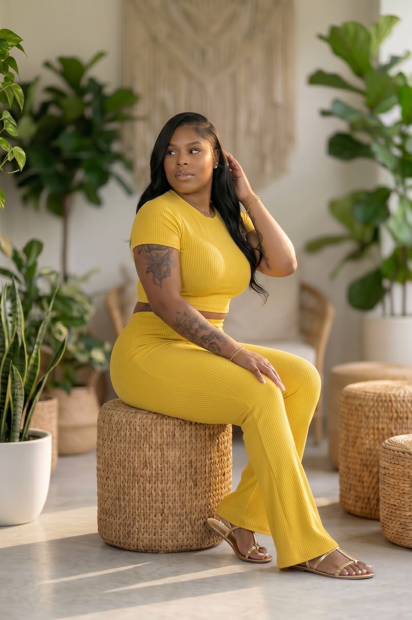 Golden Hour Soft Ribbed Set