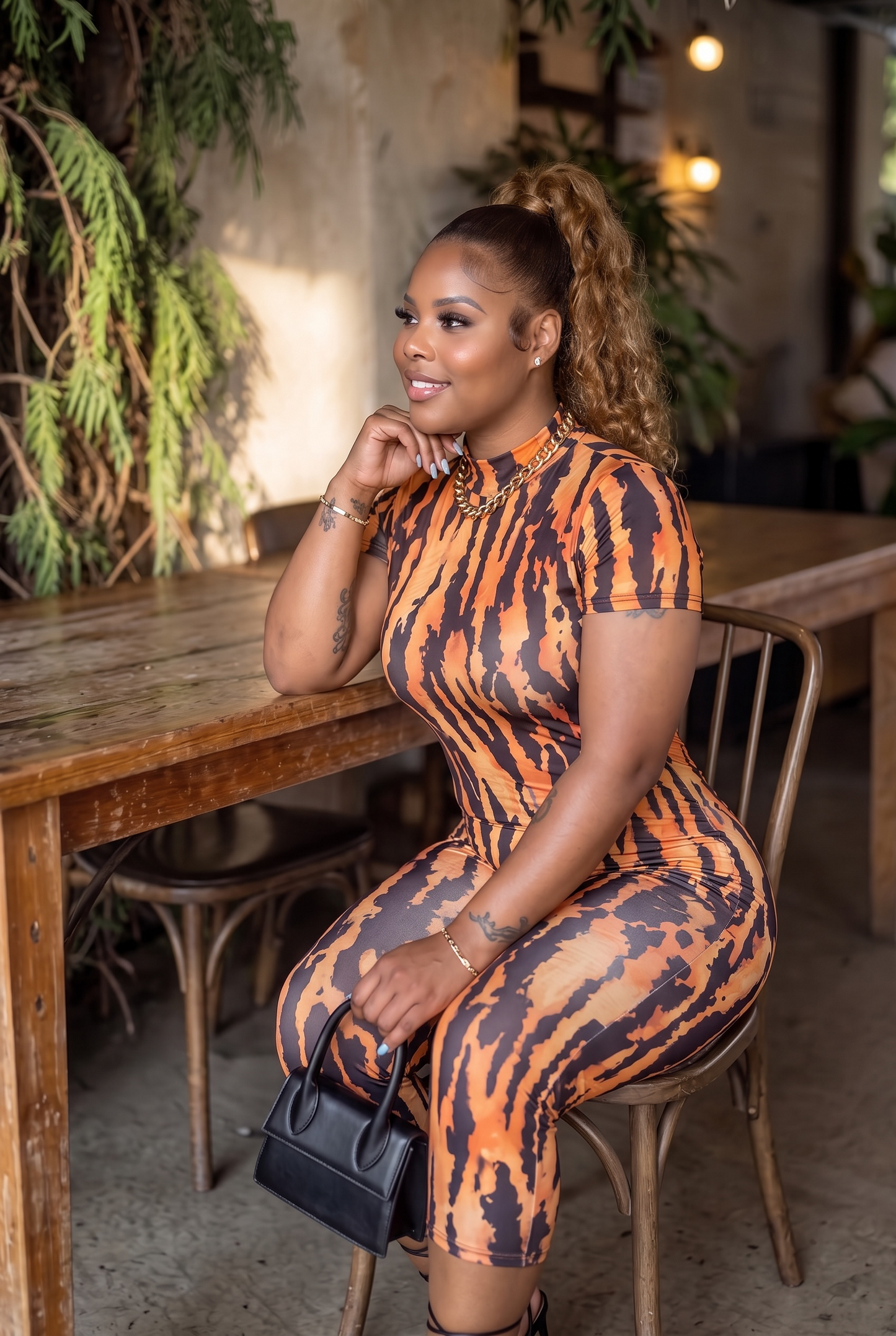 Wild Side Capri Jumpsuit